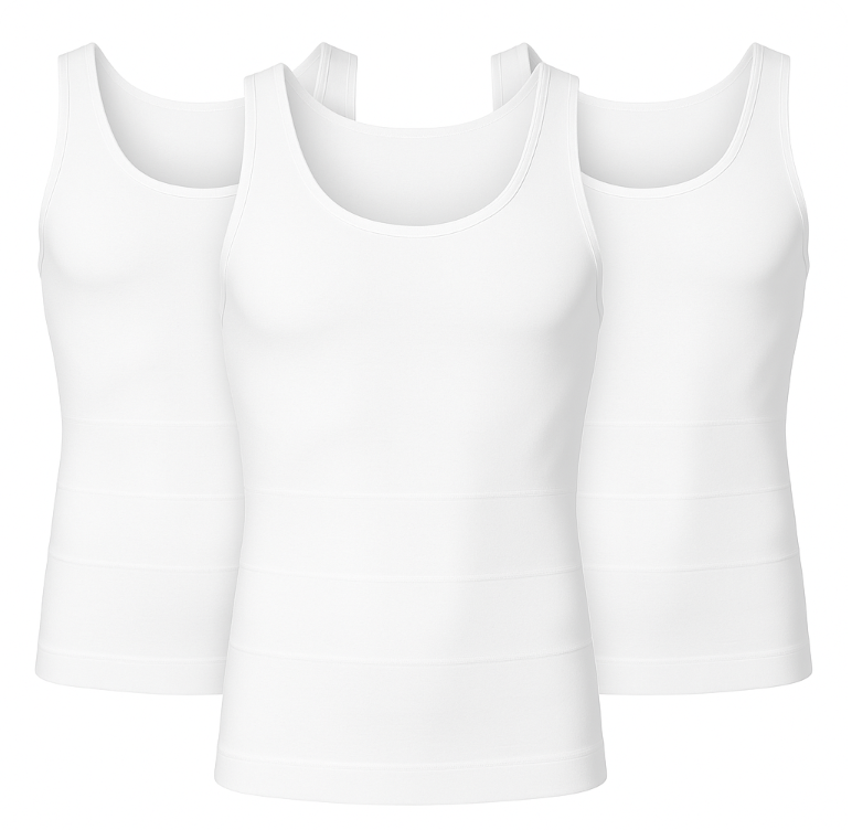 3 Pack - Linorie Corrigerend Shirt Mannen Shapewear Hemd